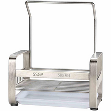 Load image into Gallery viewer, Dishcloth Holder Stainless Steel for Towel Cleaning Cloth Draining Organize Sponge Dish Holder Rack Shelf
