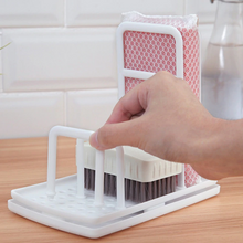 Load image into Gallery viewer, Multi-Function Kitchen Desktop Rag Rack Dish Cloth Drain Free Punching Sponge Soap Shelf Storage
