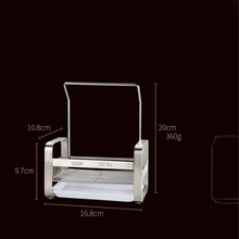 Load image into Gallery viewer, Dishcloth Holder Stainless Steel for Towel Cleaning Cloth Draining Organize Sponge Dish Holder Rack Shelf
